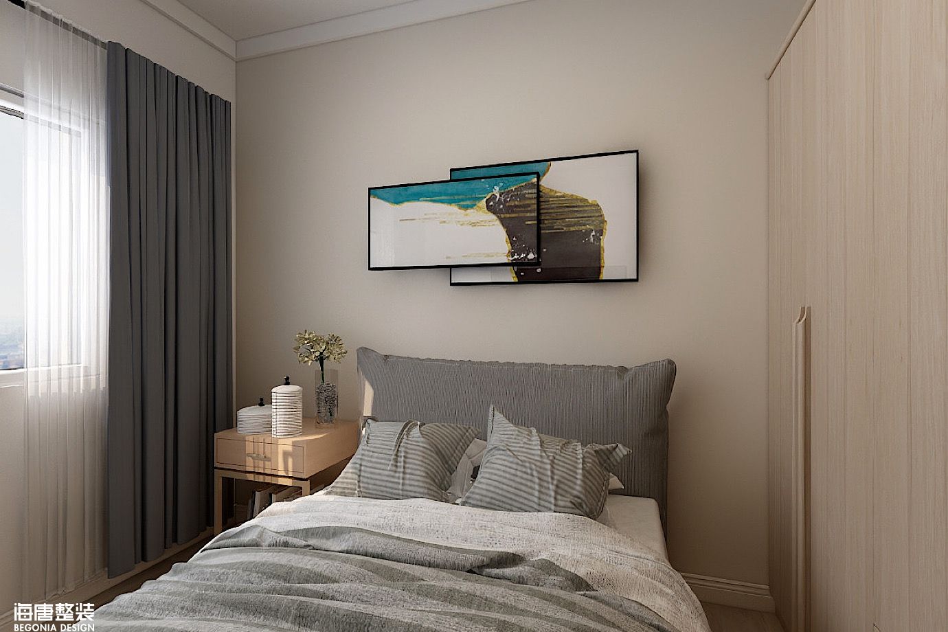 浪漫北欧-龙湖西府原著-三室2厅128平-北欧风格